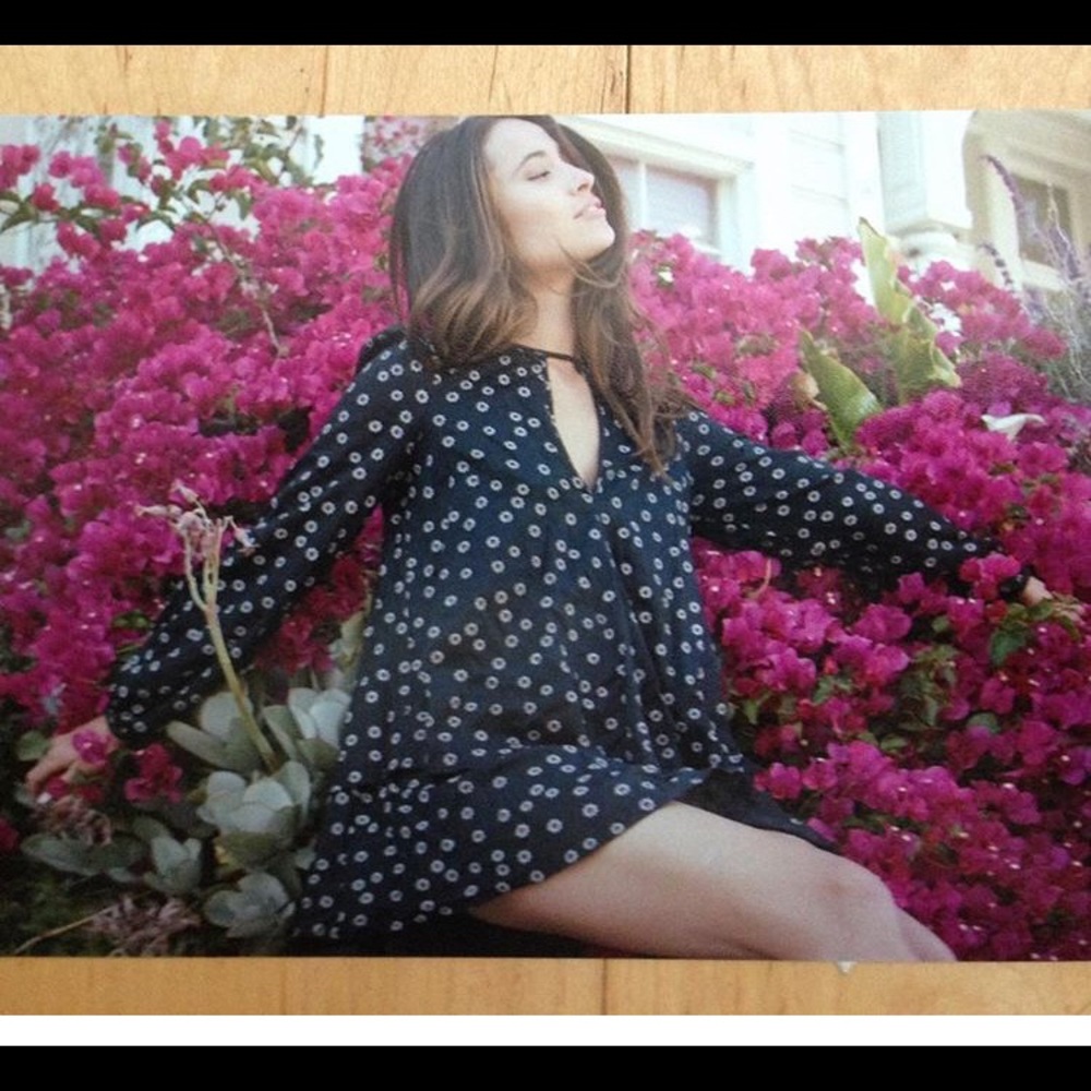 Free People long sleeve  mini dress